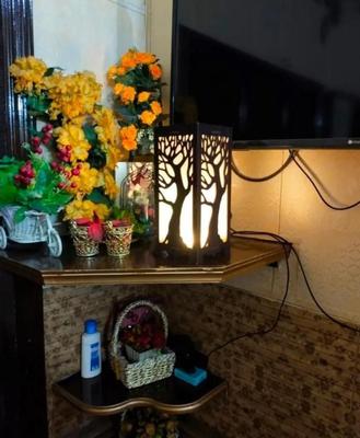 Trendiez Wooden LED Tree Table Lamp