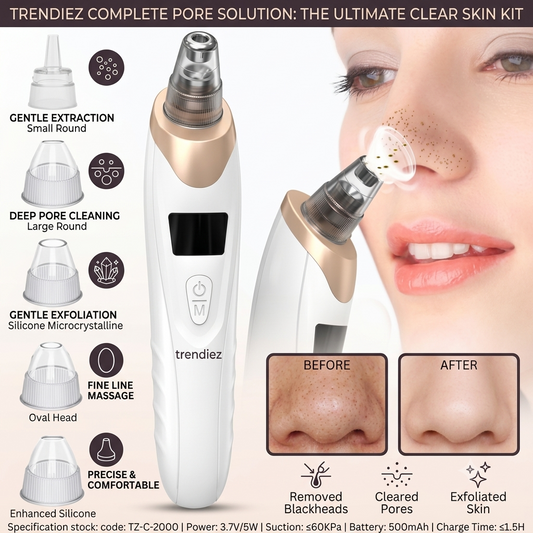 Trendiez 5-in-1 Blackhead Pore Vacuum Remover