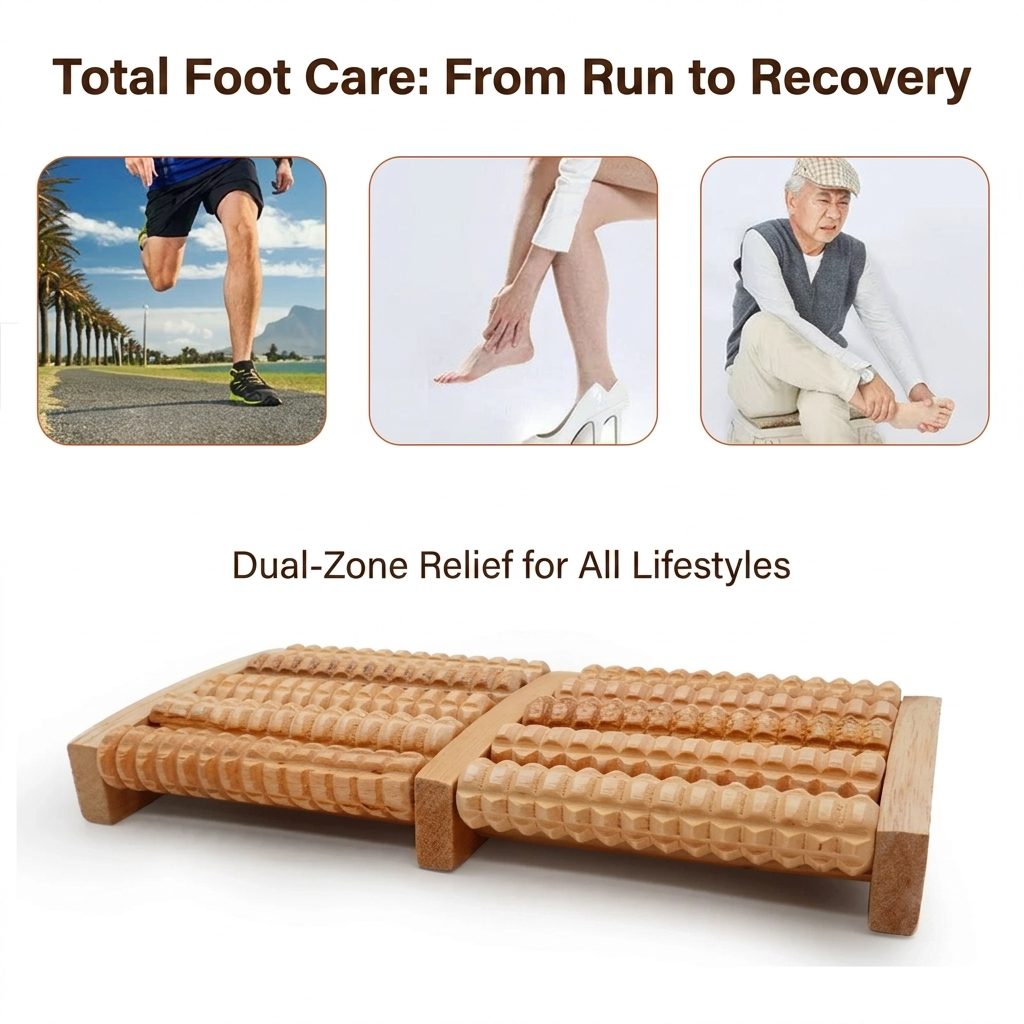 Trendiez Dual Wooden Foot Massager